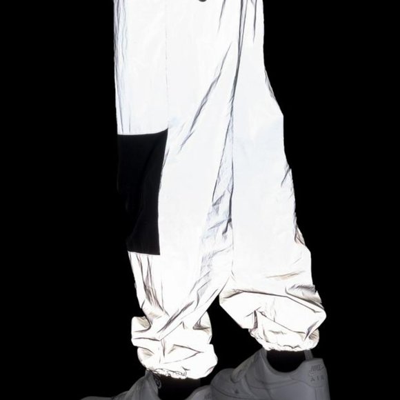 NWT 3M Silver Reflective Track Pants - Picture 3 of 5